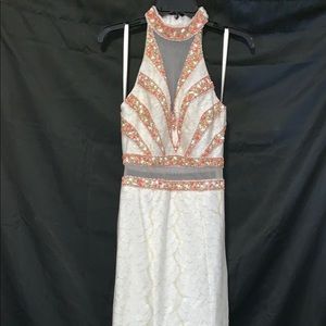 Gorgeous Bead Embezzled Mermaid Ball Gown